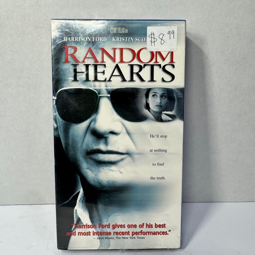 Random Hearts VHS Harrison Ford Kristin Scott Thomas Romantic Thriller 2000 VTG